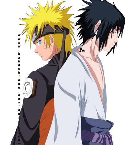 Naruto and Sasuke Render by Kakashidoe on DeviantArt