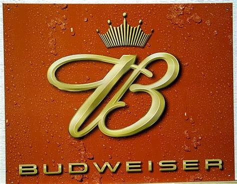 BUDWEISER CROWN LOGO BEER SIGN - Old Time Signs