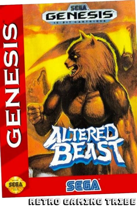 ALTERED BEAST Sega Genesis & Megadrive 16 Bit. Retro Game Cover 1988 | Retro gaming, Altered ...