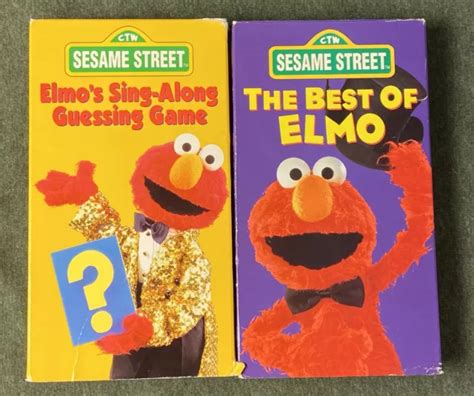 SESAME STREET - Elmos Sing-Along Guessing Game (VHS, 1996) $5.37 ...