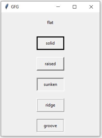 How to Set Border of Tkinter Label Widget? - GeeksforGeeks