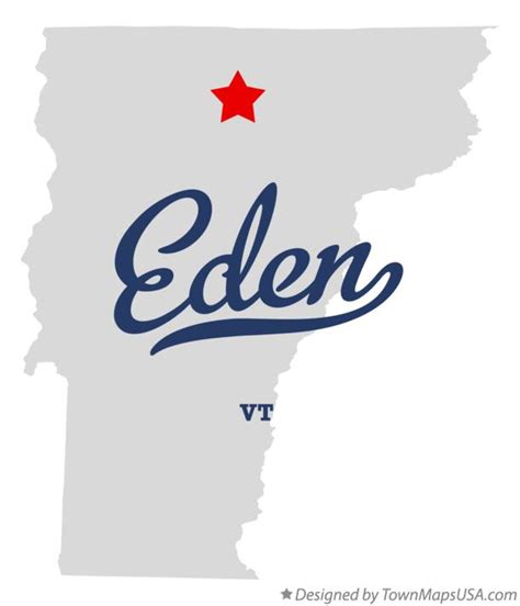 Map of Eden, VT, Vermont