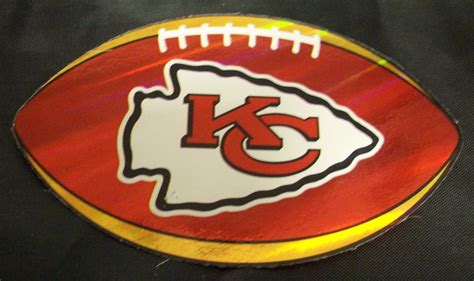 NFL Kansas City Chiefs Logo On Oval Sticker #16 | Kansas city chiefs logo, Chiefs logo, Nfl ...