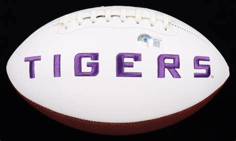 Mason Smith Signed LSU Tigers Logo Football (Beckett) | Pristine Auction