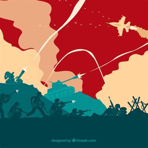 War illustration | Free Vector