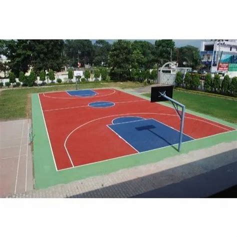 Synthetic Outdoor Basketball Court Flooring at Rs 40/square feet ...