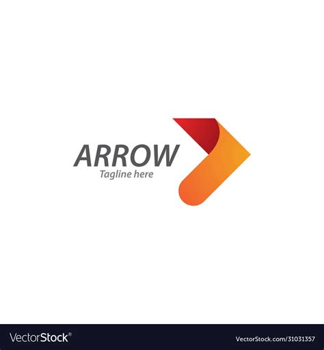 Arrow logo design Royalty Free Vector Image - VectorStock