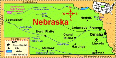 Nebraska River Map