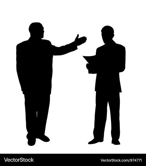 Businessman silhouette Royalty Free Vector Image