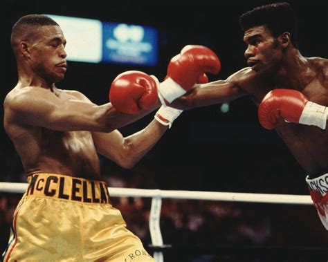 GERALD McCLELLAN 8X10 PHOTO BOXING PICTURE RING ACTION