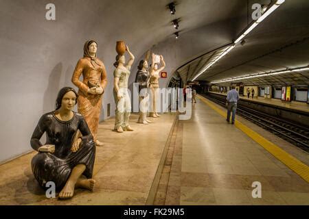 Campo Pequeno Metro Station, Lisbon, Portugal Stock Photo - Alamy