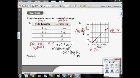 5-2 B Finding Constant Rate of Change (Linear) and Interpreting it 7th Grade Math - YouTube