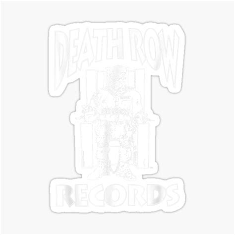 "Death Row Records White Logo" Sticker for Sale by JustinshiMah | Redbubble