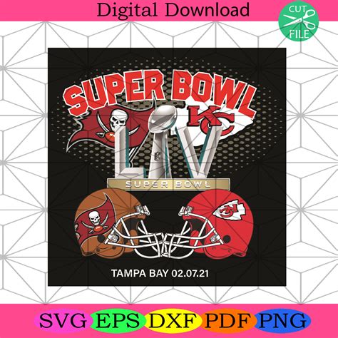 Super Bowl 2021 Tampa Bay Buccaneers Kansas City Chiefs Svg Sport Svg ...