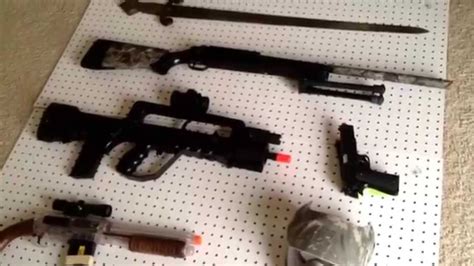 How to make a airsoft gun rack - YouTube