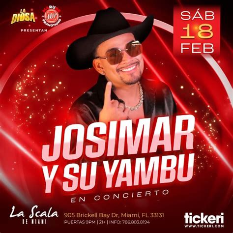 JOSIMAR Y SU YAMBU EN MIAMI Tickets Boletos at La Scala de Miami ...