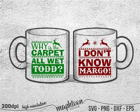 Christmas Vacation Todd and Margo Svg Couple Christmas Svg - Etsy