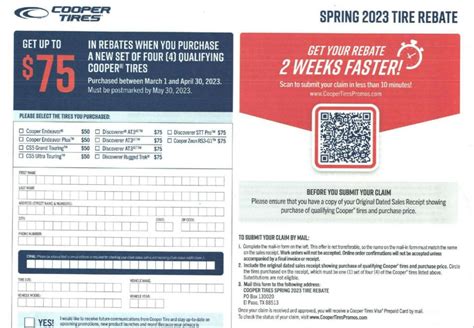 Cooper Tire Rebate 2024 - TireRebate.org