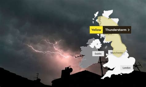 UK weather forecast: Thunderstorm warning as first of four Atlantic ...