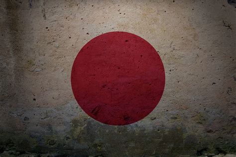 Download Japan Flag On An Old Wall Wallpaper | Wallpapers.com