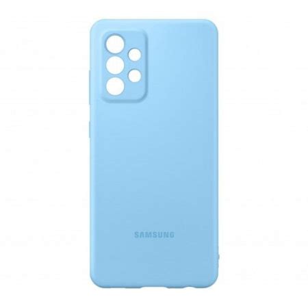 Official Samsung Galaxy Blue Silicone Cover Case - For Samsung Galaxy A52