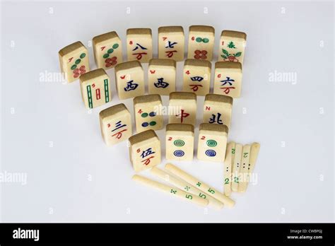 Mahjong Tiles Stock Photo - Alamy