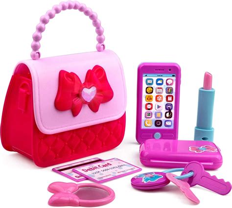 Playkidz Princess My First 8 Pieces Kids Purse, Pretend Play Toy Set with Cool Girl Accessories ...