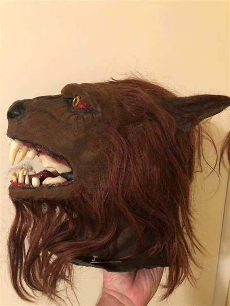 Werewolf mask-prop head | Etsy