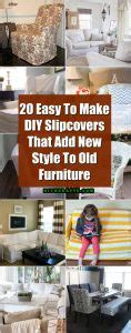 20 Easy To Make DIY Slipcovers That Add New Style To Old Furniture ...