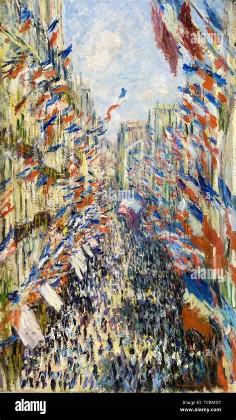 Claude Monet, The Rue Montorgueil in Paris, Celebration of June 30 ...