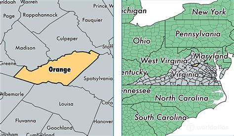 Orange County, Virginia / Map of Orange County, VA / Where is Orange County?