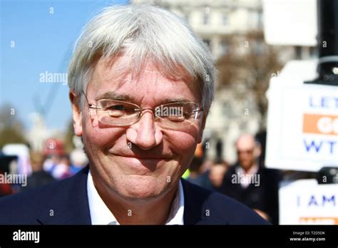 ANDREW MITCHELL MP IN PARLIAMENT SQUARE, WESTMINSTER, UK ON 1ST APRIL 2019. CONSERVATIVE PARTY ...