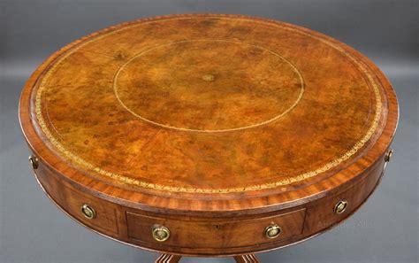 Edwardian Mahogany Drum Table - Antiques Atlas