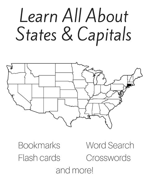 Free 50 States and Capitals Printable Workbook | States and capitals ...