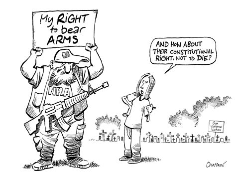 Second amendment | Globecartoon - Political Cartoons - Patrick Chappatte