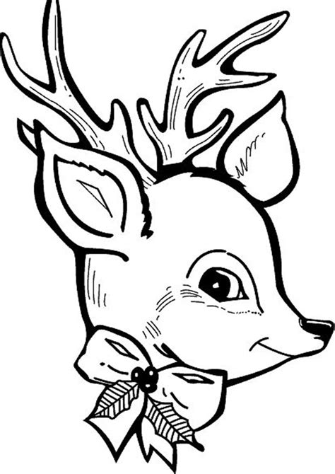 Free Printable Reindeer Coloring Pages - Tulamama