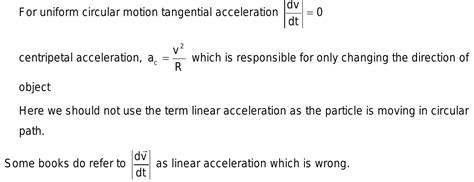 Linear Acceleration