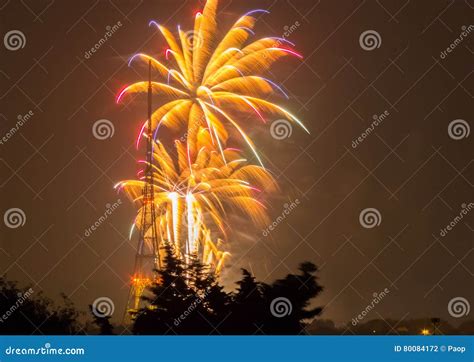 Fireworks on the Guy Fawkes Night Stock Photo - Image of england, bang ...