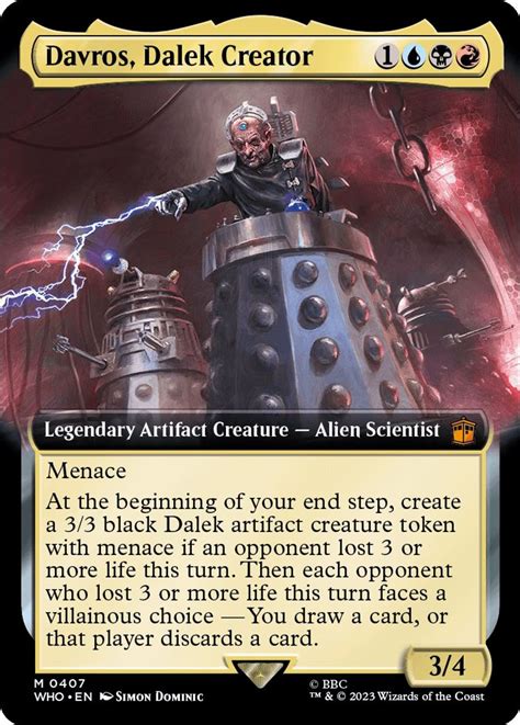 Davros, Dalek Creator (Extended Art) - Universes Beyond: Doctor Who - Magic: The Gathering