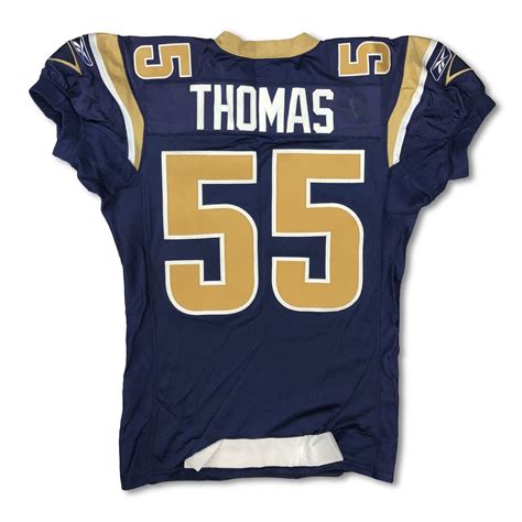 Lot Detail - (5) St. Louis Rams Game Used Home Jerseys - R. Thomas, L ...