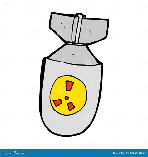 Cartoon Atom Bomb Stock Photo - Image: 37018240