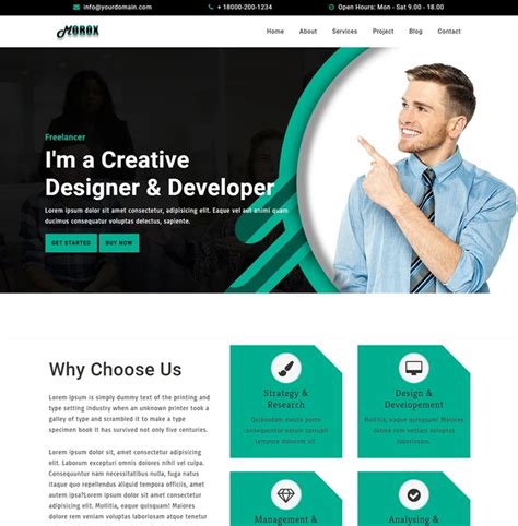 Morox Freelancers and startups business website Template | GEC Designs