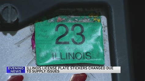 Supply chain issues force change to Illinois license plate stickers ...