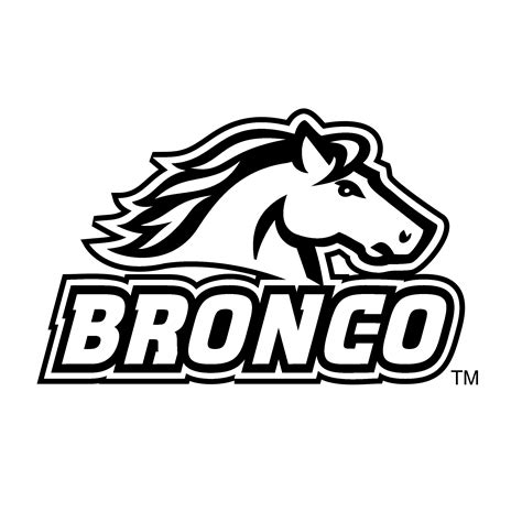 Broncos Logo Black And White Png