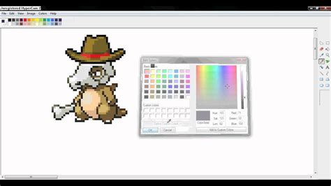 How to edit sprites in MS Paint - YouTube