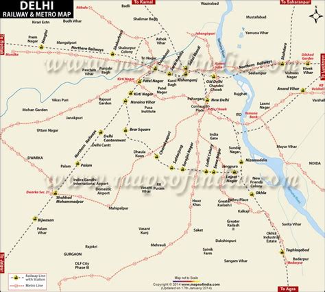 Delhi Railway Map