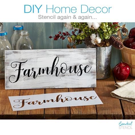 Gather, Welcome, Farmhouse Stencil Set | Diy rustic decor, Rustic decor ...