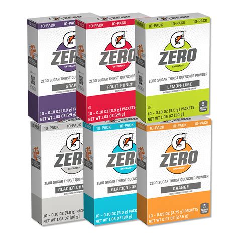 Gatorade Zero Bulk Mix & Match Powder, Pack of 120 - Hydration Depot