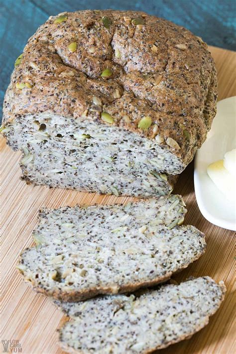 Pumpkin Seed Bread With Sunflower And Psyllium Seeds - Low Carb Yum