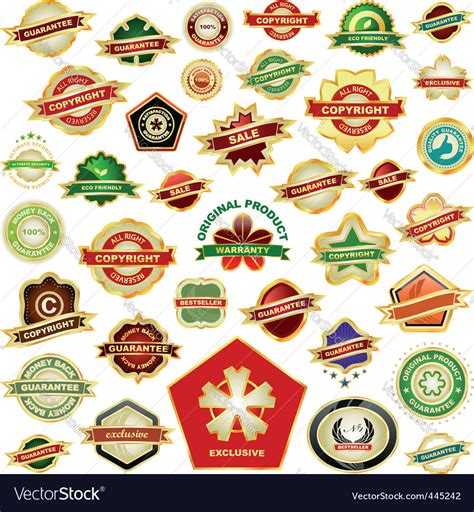 Sale labels Royalty Free Vector Image - VectorStock